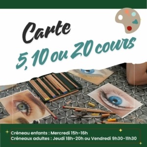 Carte cadeau - cours de dessin